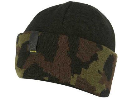 10109 avid carp cepice black and camo beanie