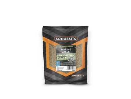SONUBAITS Marine Green Stiki Method Pellets (Průměr 2 mm)