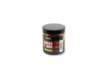Nikl Boilies v dipu Chilli & Peach 250ml (Varianta Nikl Boilies v dipu Chilli & Peach 250ml - Průměr: 24mm, Balení: 250ml)