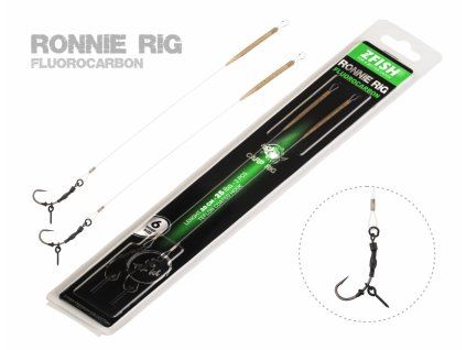 ZFISH Návazec Fluorocarbon Ronnie Rig (Velikost 4)