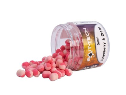Bait-Tech Duo Col Criticals Wafters - Strawberry and Cream 5 mm (50 ml)