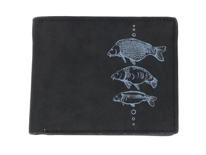 Giants fishing Peněženka černá tři kapři Black Wallet Three Carps