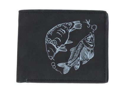 Giants fishing Peněženka černá dva kapři Black Wallet Two Carps