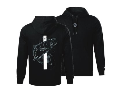 Giants Fishing Mikina pánská černá Pstruh (Varianta vel. 2XL)