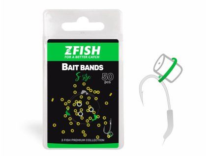 ZFISH Nástrahový Kroužek Micro Bait Bands 50ks (Velikost S)