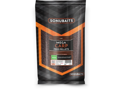 SONUBAITS Mega Carp Pellets 900g (Průměr 4 mm)