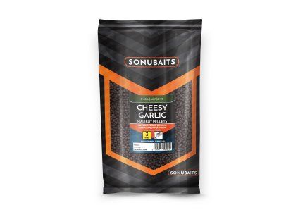 SONUBAITS Cheesy Garlic Halibut Pellets (Průměr 4 mm)