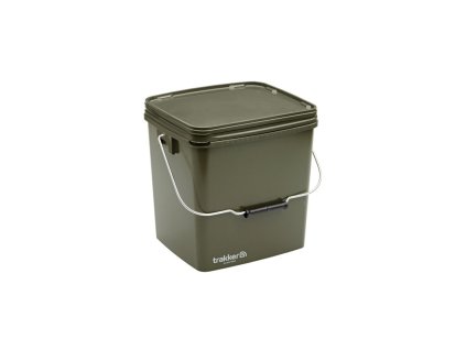 Trakker Kbelík – Olive Square Container 13L (Varianta Trakker Plastový box na návnady a nástrahy - 13Ltr Olive Square Container inl. Tray)