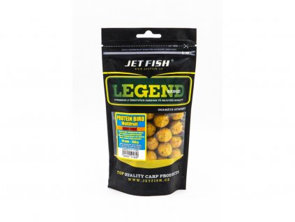 JET FISH Legend Range - Extra tvrdé boilie 250g - 20mm : PROTEIN BIRD_MULTIFRUIT