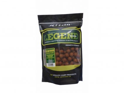 JET FISH Legend Range boilie 1kg - 20mm : SEAFOOD - ŠVESTKA / ČESNEK