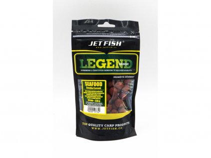 JET FISH Legend Range boilie 220g - 16mm : SEAFOOD - ŠVESTKA / ČESNEK