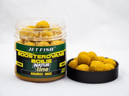 JET FISH Natur line BOOSTEROVANÉ BOILIE 250ml 20mm : KUKUŘICE