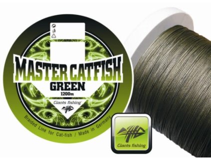 Giants fishing Splétaná šňůra Master Catfish Green 0,60mm/1200m