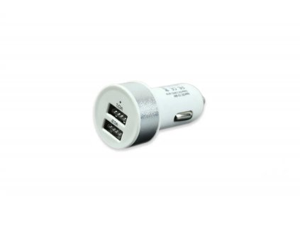 Nikl Zásuvka 2xUSB 12-24V 5V/2100mA (Varianta Nikl Zásuvka 2xUSB 12-24V 5V/2100mA)