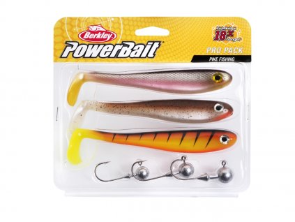 Sada gumených nástrah a jigových hlavičiek Berkley Pro Pack Pike
