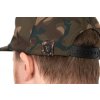 chh028 fox camo snap back cap rear logo detail