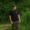 AVID CARP Cargo T-Shirt Black (Velikost Medium)