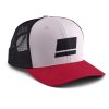Šiltovka Abu Garcia Flag Trucker Grey Red Black