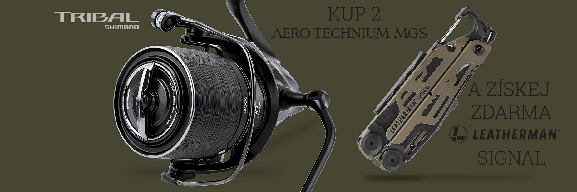 Shimano naviják Aero Technium MgS 14000 XTD 2ks + Dárek ZDARMA Leatherman