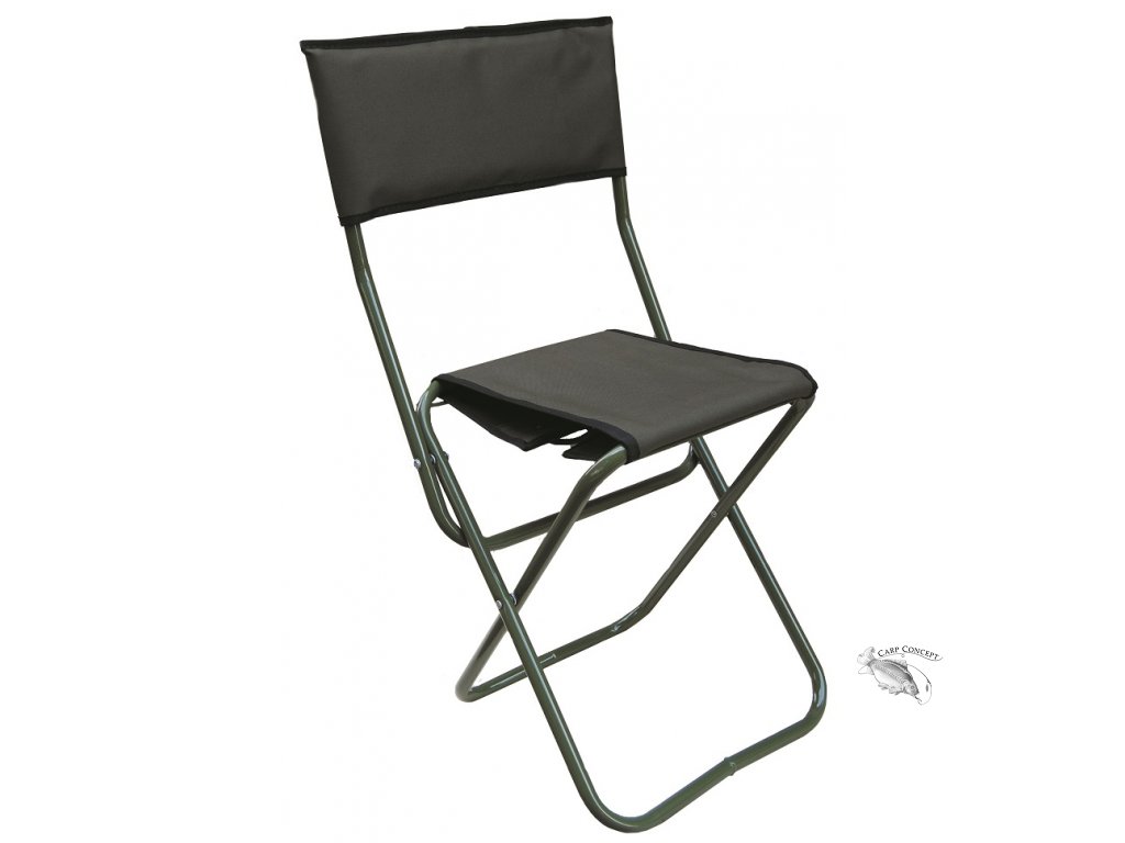 Elektrostatyk skládací židle WP-5 s opěradlem - Zelená