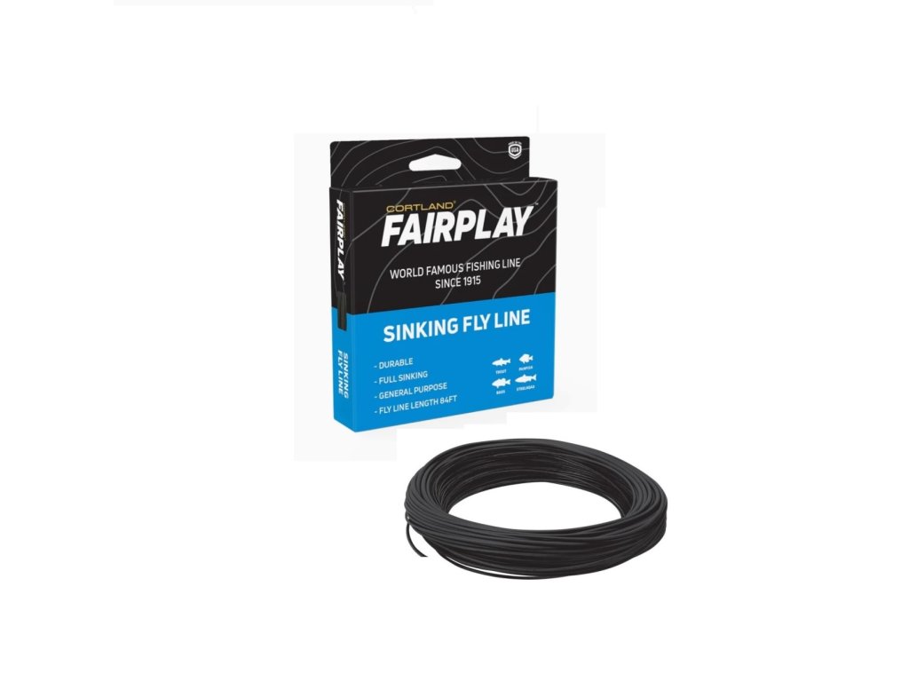 Cortland muškařská šnůra FairPlay Sinking TYPE 2 Black Fresh/Salt (Varianta WF5S 84ft)