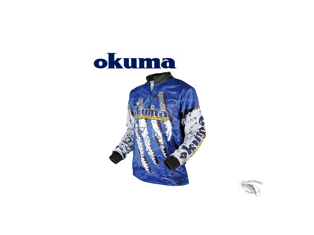 OKUMA Tričko Technical Fishing shirt.Luxusní tričko s dlouhým