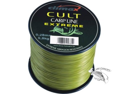 Climax vlasec Cult Carp Line Extrém Mattolive 600m (pr. 0,30mm/7,1kg)