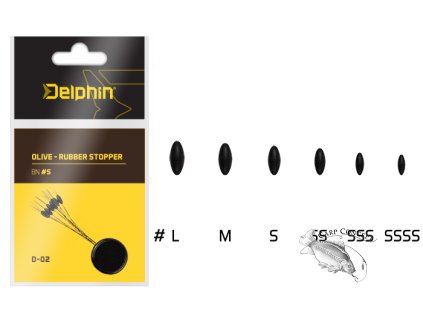 Delphin Zarážka Olive - Rubber Stopper