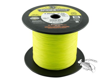 SPIDERWIRE šňůra STEALTH SMOOTH 8 Žlutá - 50m návin