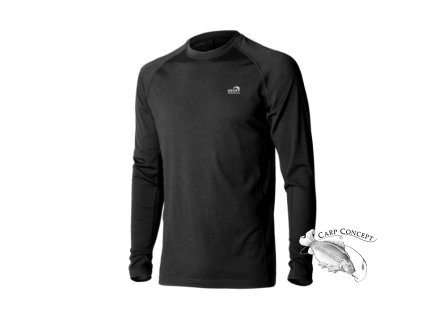 Geoff Anderson WizWool 165 soft thermo triko s dlouhý rukáv černé (Variant Velikost: XXXXL)