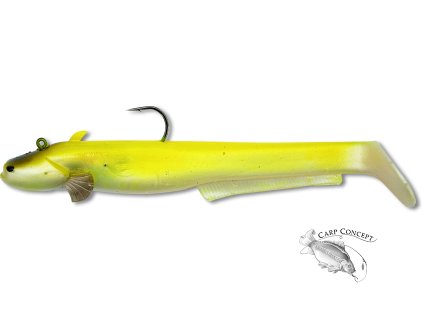 baby cat shad 18cm, 35gr albino cat