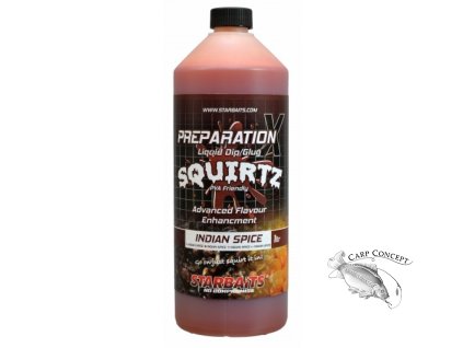 StarBaits Booster PREP X SQUIRTZ  INDIAN SPICE 1L