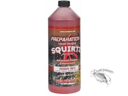 StarBaits Booster PREP X SQUIRTZ ROBIN RED 1L