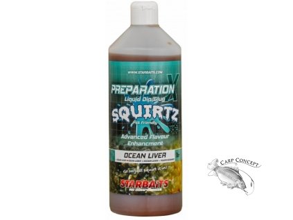 StarBaits Booster PREP X SQUIRTZ OCEAN LIVER 1L