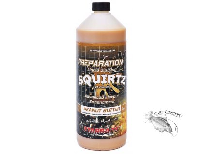 StarBaits Booster PREP X SQUIRTZ PEANUT BUTTER 1L