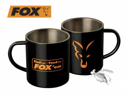 nerezovy hrnek fox stainless steel mug original