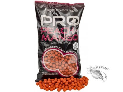 StarBaits boilies Probiotic Peach & Mango 1kg
