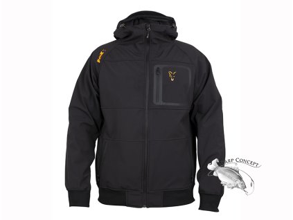 fox collection shell hoody black orange main