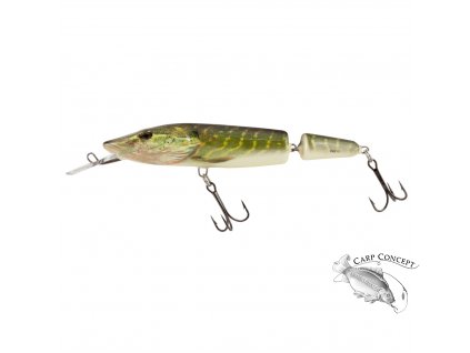 Salmo Pike Jointed Deep Runner Wobler Real Pike 13cm