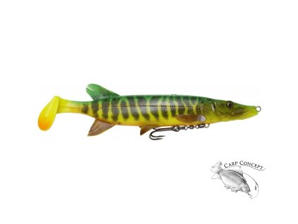 stika savage gear 4d pike shad 20 cm fire tiger
