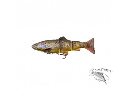 pstruh savage gear 4d line thru trout 20 cm 93 g dark brown trout
