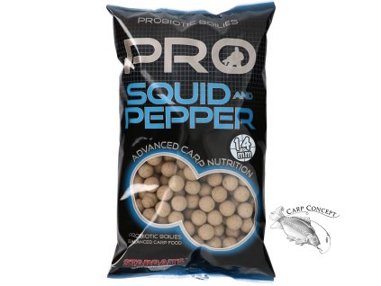 StarBaits Boilies Probiotic Squid & Pepper 1kg