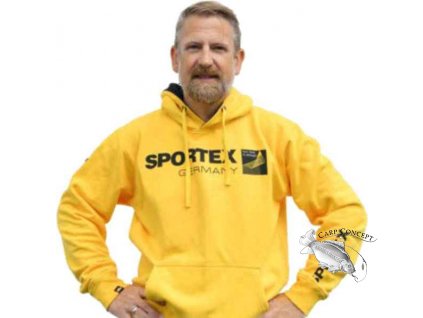 SPORTEX Mikina s kapucí - žlutá (Velikost M)