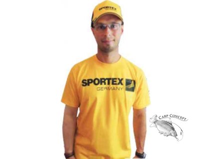 SPORTEX Tričko s velkým logem - žluté (Velikost M)