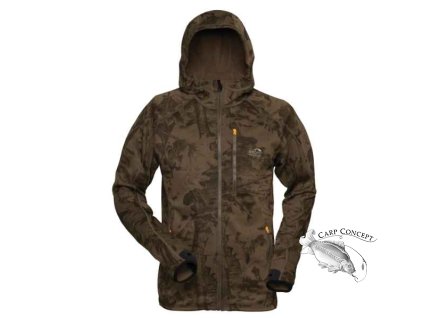 Geoff Anderson bunda z mikro fleece HOODY 3 Leaf (Variant velikost XXXL)