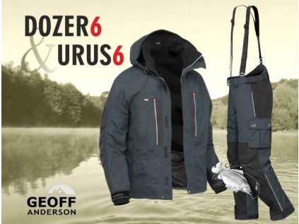Geoff Anderson Komplet Bunda s kapucí a kalhoty - Dozer6™ a Urus6™ Black (Velikost Kombinace)