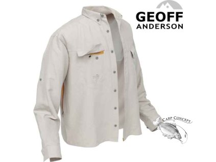 Košile Polybrush 2 Geoff Anderson dlouhý rukáv - písková (Variant Velikost: XL)