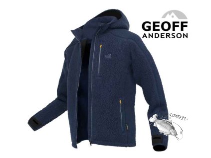 Bunda s kapucí TEDDY Geoff Anderson - Modrý (Variant Velikost: XXXL)