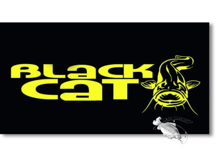 Samolepka Black CAt hranata