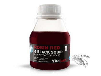 Vitalbaits Dip Robin Red & Black Squid 250ml